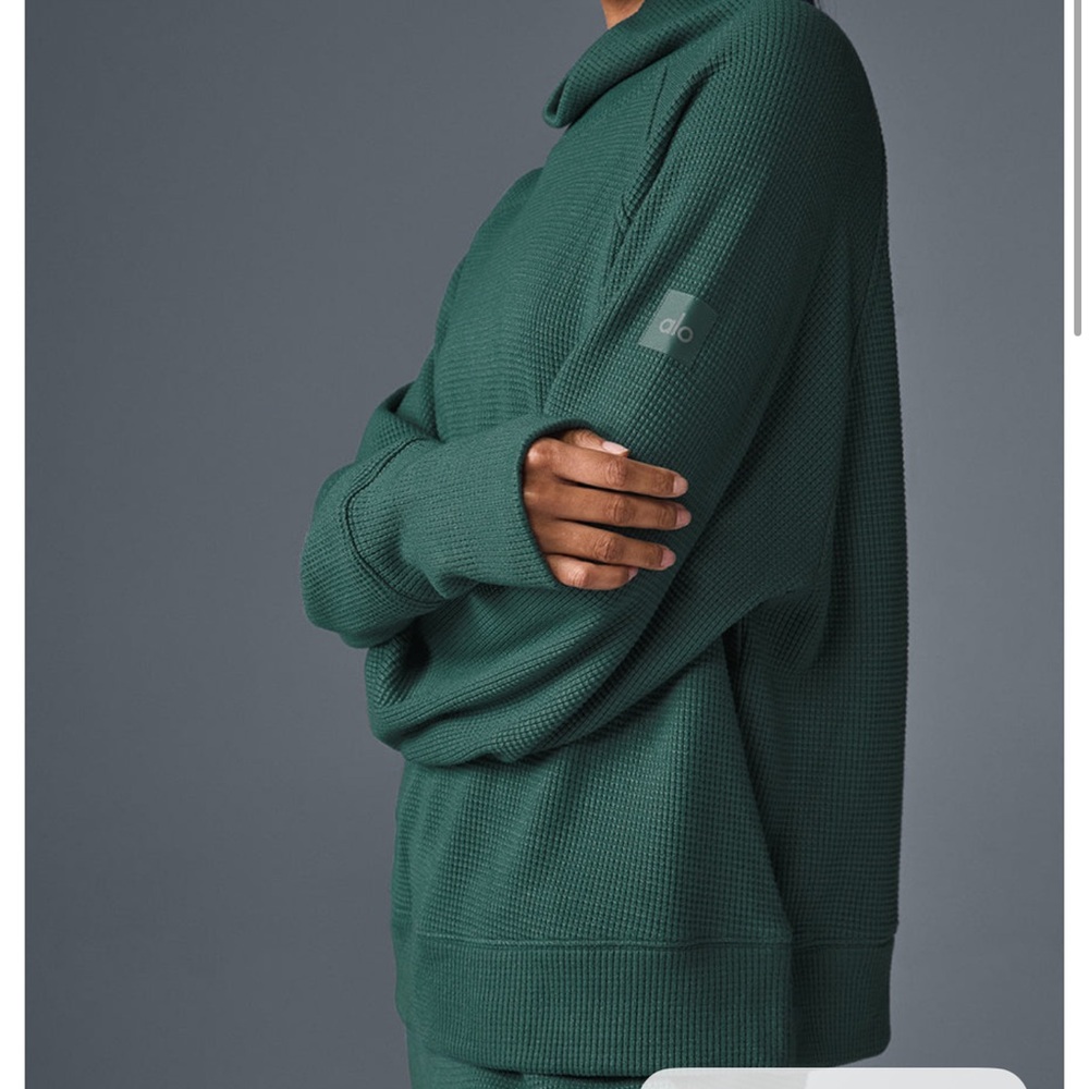 Alo Waffle Weekend Escape Mock Neck